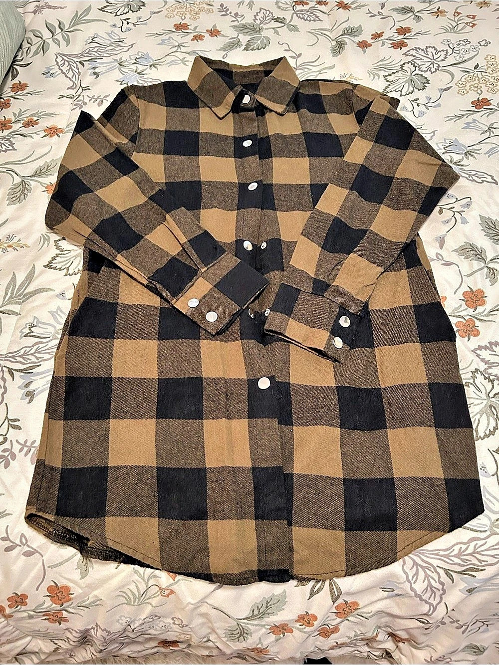 Plaid Short Sleeve Button Down Shirt